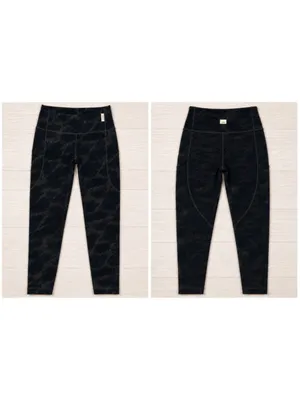 Vuori‎ The Rise The Shine Leggings XS Black Camo High Rise Pockets thumbnail 7