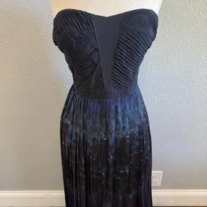 Silence + Noise Strapless Pleated Maxi Dress Size 8 NWT‎ thumbnail 3