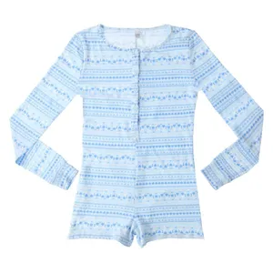 Holiday Long-Sleeve One Piece Pajama thumbnail 1