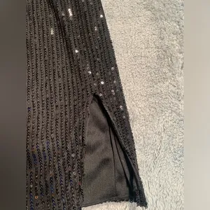 Motel rocks black sequin mini dress large thumbnail 5