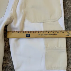 Madewell The '90s Straight Jean Two-Tone Workwear Edition Pants Utility White 30 thumbnail 9