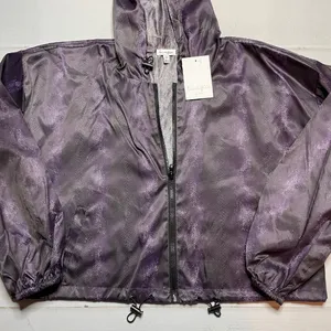 NWT - Love Fire - Women’s Purple Light Weight Rain Jacket - Size Large thumbnail 2