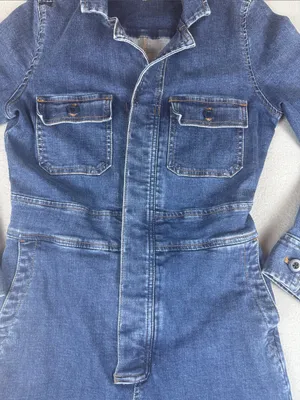 Madewell Straight Denim Coveralls Jumpsuit in Blue Size: 2 thumbnail 3
