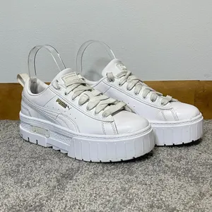 Puma Women's White Leather‎ Mayze Classic Sneakers Size 7 thumbnail 2