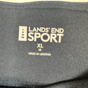 Lands End Sport Navy Blue Bike Shorts XL 18 Compression Athletic Yoga‎ Shorts thumbnail 4
