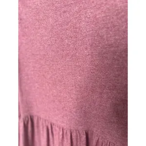 Wild Fable Women's Size‎ L Long Sleeve Brushed Rib Knit Tiered Dress Dull Rose thumbnail 4