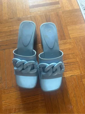 BP. Lollie Blue Jelly Platform Sandals thumbnail 2