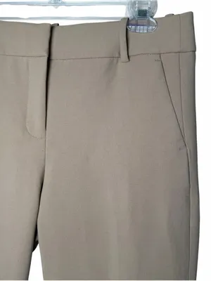 J.Crew Cameron Pants Women’s Sz 8 Tan Khaki Cropped Slim Stretch Ankle Trousers thumbnail 4