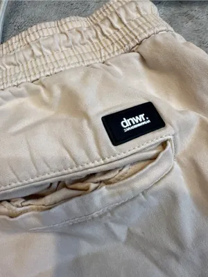 Zara Cream Elastic Waistband Casual Pants thumbnail 8