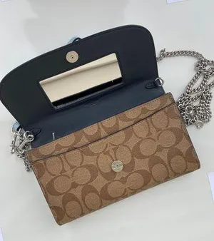 Coach Gemma Women's Clutch Crossbody Signature thumbnail 6
