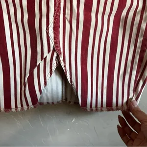 Free People Red Cream‎ Pencil Denim Skirt thumbnail 8