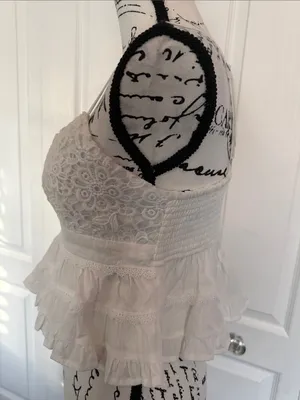 Altar'd State Kendall Crochet Babydoll Top thumbnail 10