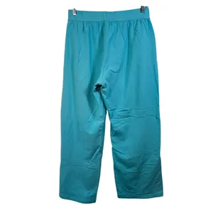 Fresh Produce Womens Turquoise Blue Cropped Sweatpants Elastic Waist USA‎ Large thumbnail 2