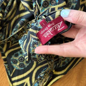 Zenobia Italia Design Boho Paisley Patchwork Maxi Dress Size 1 thumbnail 5