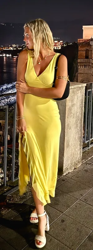 Long Yellow Dress Amazon Formal thumbnail 1