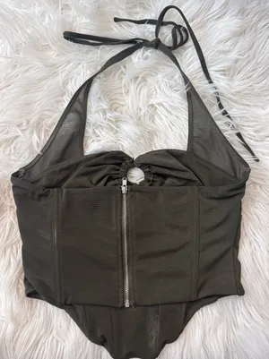 White Fox Boutique Top Green thumbnail 3