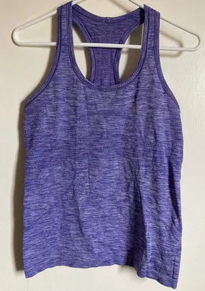 *Lululemon Athletica Heather Purple Racerback Athletic Tank Top #Gy thumbnail 1