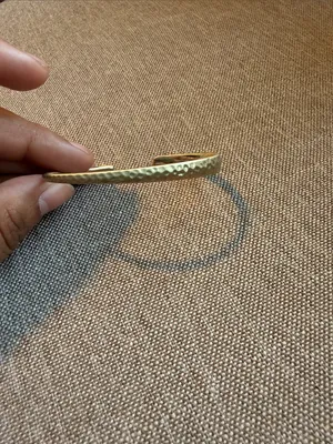 Kendra Scott Textured Gold Open Cuff Bracelet thumbnail 2