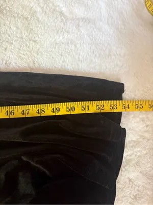 Lulus Dramatic Stunner Black Velvet Bow Strapless Maxi Dress Size XXL old money thumbnail 8