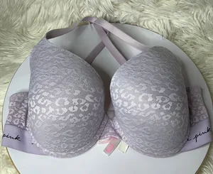 PINK Victoria's Secret PUSH UP everywhere push up/wear bra 36DD lilac pink color thumbnail 1