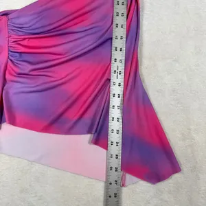 I.AM.GIA Pink Purple Ombre One Shoulder Cutout Ruched Mini Dress Size M thumbnail 6