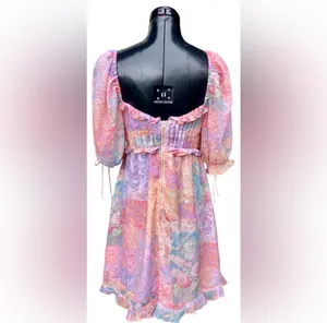For Love And Lemons Odessa Pastels Forever Dress thumbnail 7