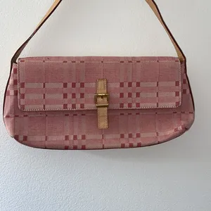 Burberry Vintage Authentic Red Denim Shoulder Bag thumbnail 2