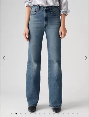 Levi’s Ribcage Bell Jeans Medium Wash  thumbnail 2