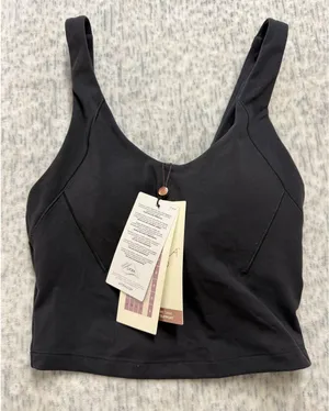 Calia Inspire Scoop Neck Tank Pure Black‎ XXS WAX14705 Built In Bra NWT thumbnail 1
