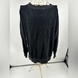 Aerie Chilled Out Brushed Fleece Sweatshirt Side Splits Small Black thumbnail 10