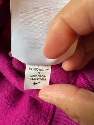 Nike Fuchsia Cropped Fleece Crewneck Sweatshirt Small Swoosh Size S thumbnail 5