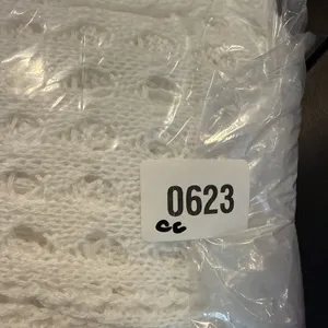 Zaful Womens XL White Crochet Cowl Neck Cover Up Maxi Dress‎ High Slit Beach thumbnail 11