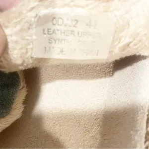 LL Bean Size 10 Green Leather Suede Slip on Clog Mule Buckle thumbnail 5