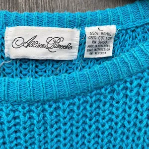 Vintage Allison Brooke‎ Sweater Blue Size L thumbnail 3