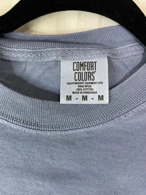 Comfort Colors Sweet 16 Graphic T-Shirt Medium Blue Floral Birthday 100% Cotton thumbnail 4