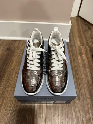 Hogan Sneakers Silver Size 7.5 thumbnail 4