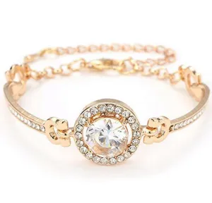 Elegant Jewel Gemstone Gold bracelet thumbnail 1