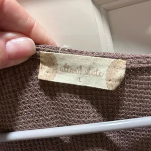 Altar’d State Waffle Knit Top, size Large thumbnail 4