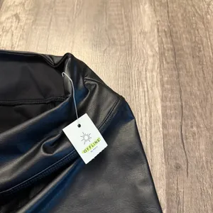 Offline by Aerie Faux Leather Leggings Black High Rise Size S/P NWT thumbnail 4