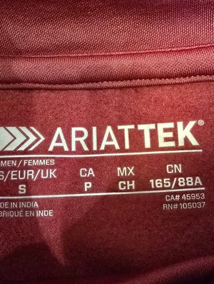 {S} Ariat Women's Tek Crossover Sweatshirt Burnt Russet Red thumbnail 13