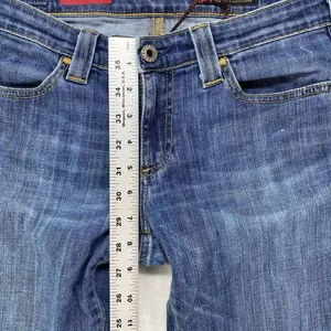 Adriano Goldschmied The Damsel Jeans Womens 28R Blue Denim Straight‎ Made In USA thumbnail 4