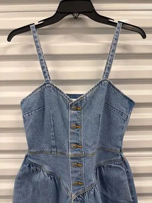 Rolla’s Gloria Denim Midi Dress Country Blue Womens Size 26 thumbnail 3