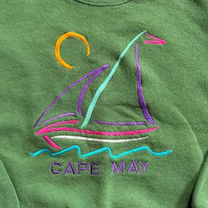 Vintage 90s Lee Cape May Embroidered Sailboat Crewneck Sweatshirt L thumbnail 3