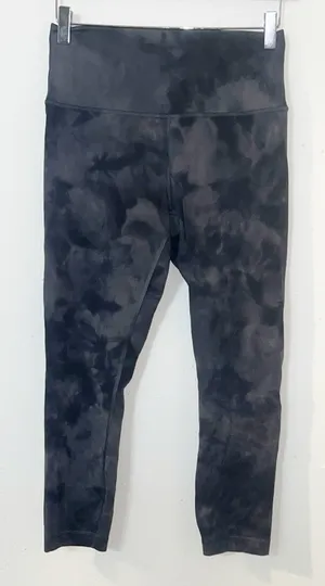Lululemon crop pitch gray graphite gray diamond dye align leggings thumbnail 1
