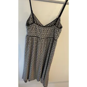 Vintage Max Studio Y2K Tank Slip Dress Slinky Sz.Medium~Made In USA~Black/Beige thumbnail 3