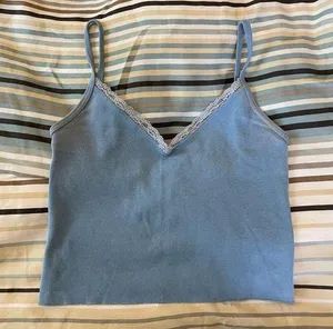 Brandy Melville blue lace tank top thumbnail 1