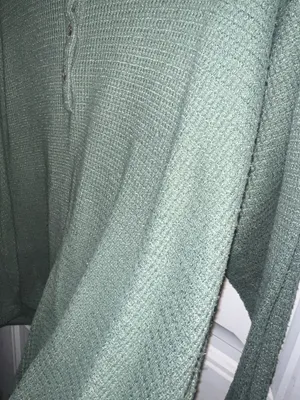 American Eagle Waffle-Knit Henley thumbnail 5