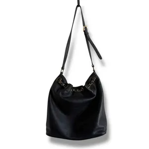 MICHAEL Michael Kors Black and Gold Shoulder Bag with‎ Chain Detail Bucket thumbnail 9