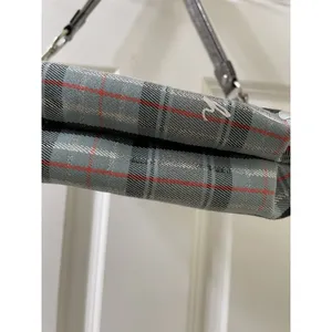 Rare Coach Poppy Tartan silver Plaid shoulder Bag limited edition thumbnail 8