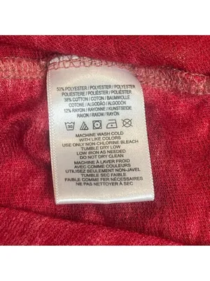 Vintage Free People We the Free Oversized Light Hoodie Red Sz S Burnout Pullover thumbnail 8